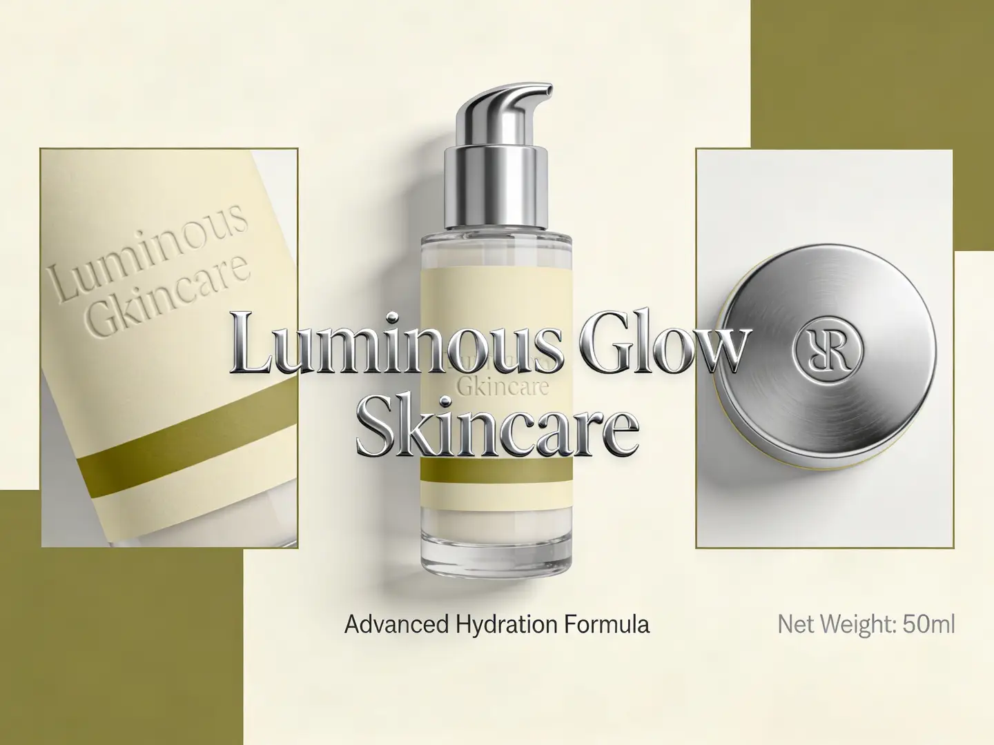 A high-resolution packaging direction board with a stable product silhouette and a cleaner updated label system.