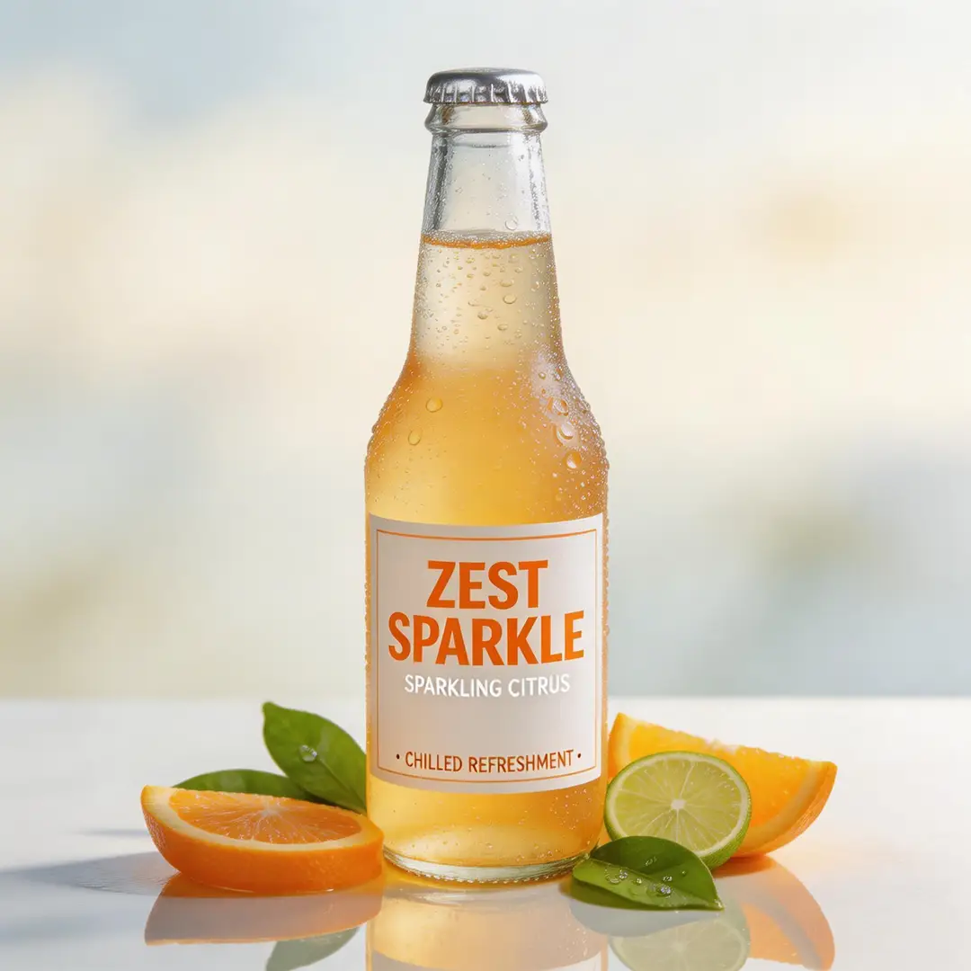 一张高细节饮料 campaign 图,商业灯光和整体能量感都比较强。